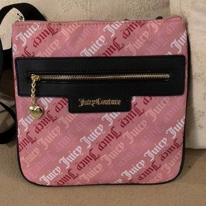 Juicy Couture Goth Logo Pink Quilt Crossbody
